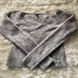 Gray off the shoulder top